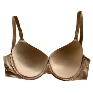 Auden Icon Full Coverage T-Shirt Bra 36C Caramel Nude Bra Neutral